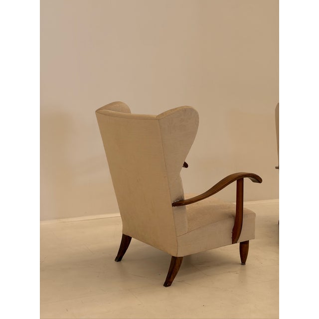 Paolo Buffa Vintage Armchairs by Paolo Buffa, 1950s, Set of 2 For Sale - Image 4 of 10