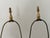 1960s 1960s Mid Century Modern Cranberry Glass and Brass Lamps on Marble Bases, a Pair For Sale - Image 5 of 8