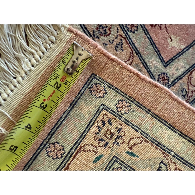 Vintage Super Fine Persian Pakistani Kashan Oriental Rug (10'5" X 8'4") For Sale - Image 11 of 15
