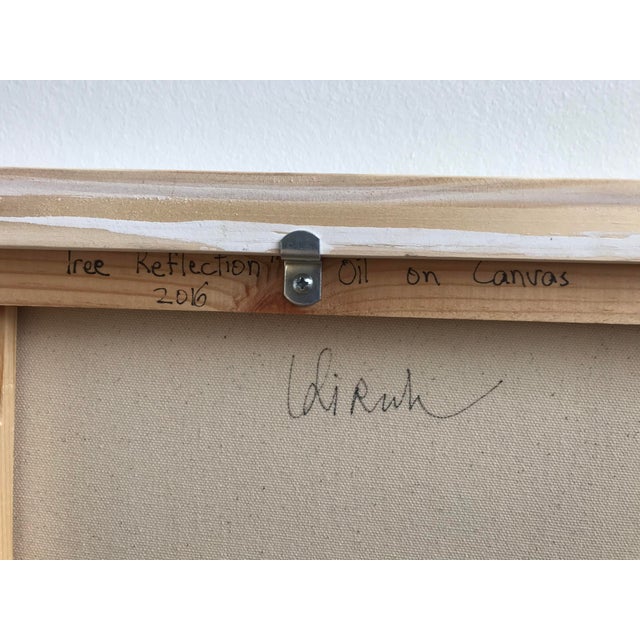 Contemporary Ghetta Hirsch "Tree Reflection" Oil Painting For Sale - Image 3 of 5