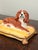 Pair of vintage porcelain Cavalier King Charles Spaniel figurines made in Italy for Jeanne Reed's of Williamsburg Va. What...
