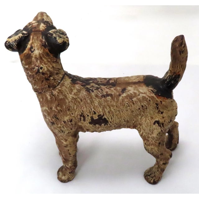 Vintage 1930s Hubley Manufacturing Company Cast Iron Fox Terrier Dog