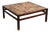 Tue Poulsen Square Tile Top Coffee Table of Wengé by Erik Wørts Denmark 1960s For Sale