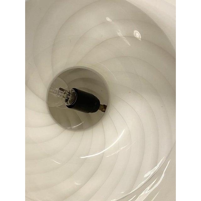 Vintage Glass Mushroom Lamp, 1980s For Sale - Image 10 of 14