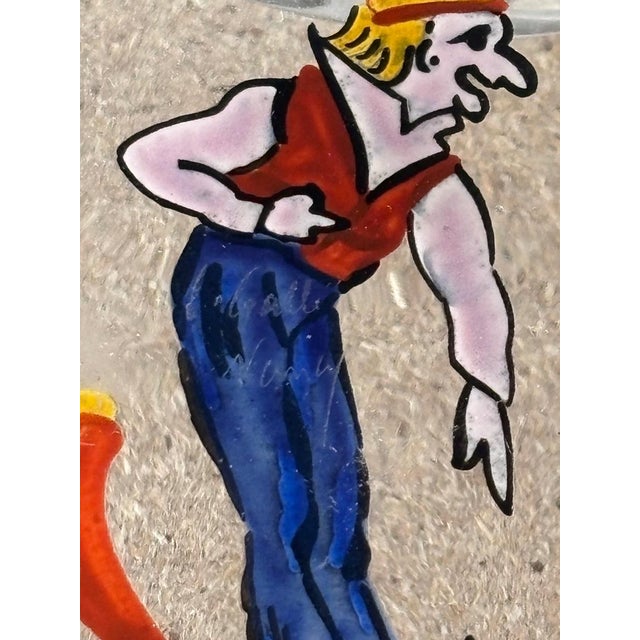 Trinket Tray in Enameled Glass by Émile Gallé For Sale - Image 4 of 9