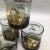 International Board of Directors N C O a Smoked Glass Lowball Glasses-Set of 5 For Sale - Image 10 of 12