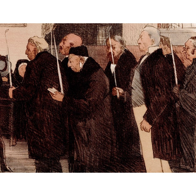 Lucien Simon, Les Marguillers, 1897, Lithograph on Paper For Sale - Image 3 of 10