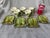 Vintage Majolica Style Shell Cup and Saucers Set of 9 Pieces For Sale - Image 14 of 17