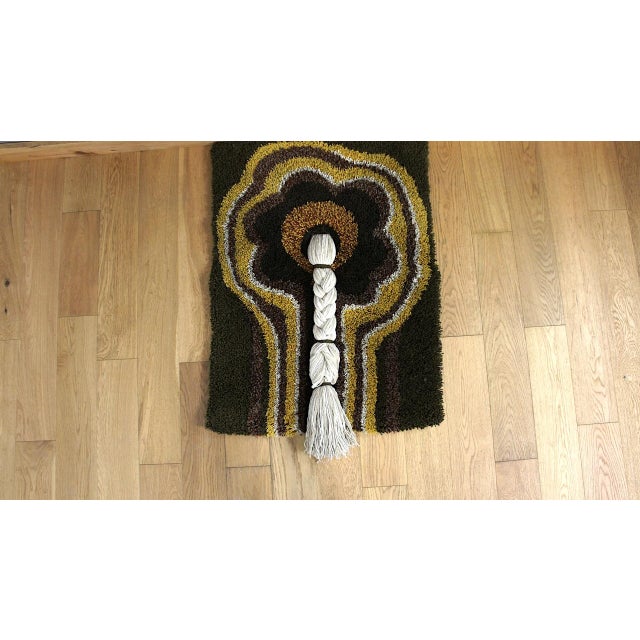 Vintage Wool Rug or Wall Tapestry, 1970s For Sale - Image 6 of 8