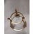 Vintage Brass Plant Stand Ball Holder 3 Leg 5" Tall Palm Leaves Sea Shell Decor For Sale In San Diego - Image 6 of 10
