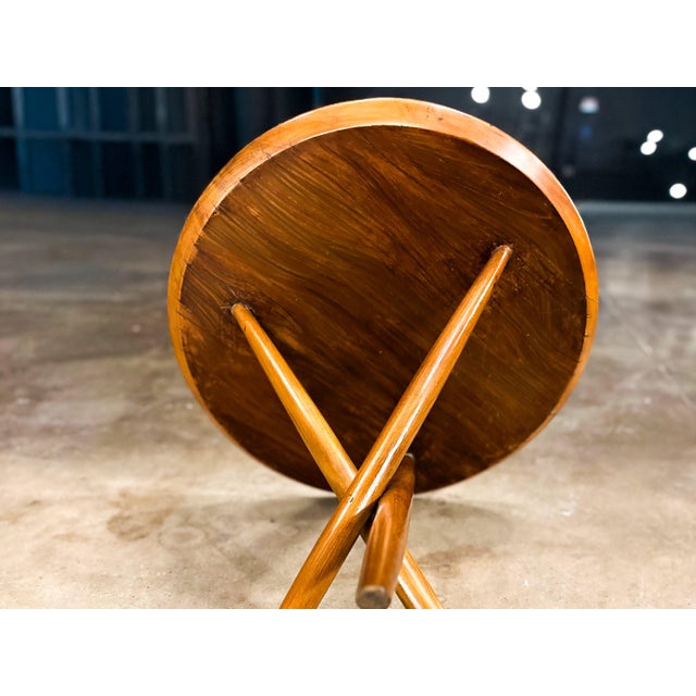 Sculptural Three-Legged Side Table in Ivory Wood, Brazilian Modern, 1950s For Sale - Image 14 of 15