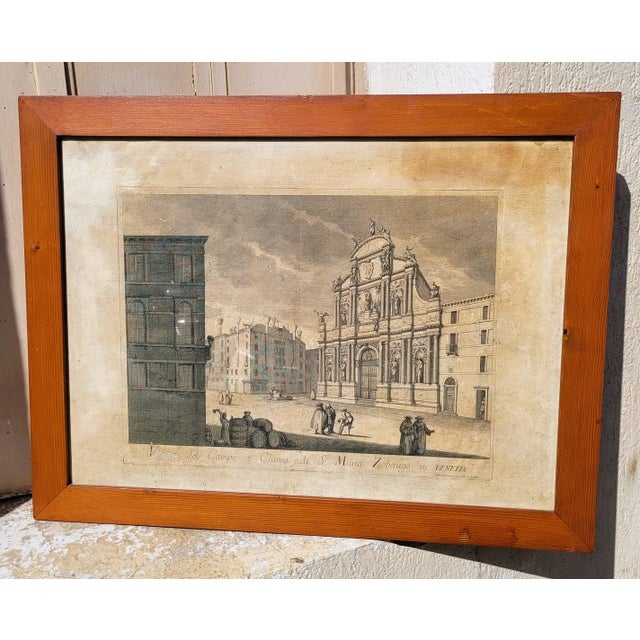 Views of Venice, Engravings, 18th-19th Century, Framed, Set of 6 For Sale - Image 4 of 18
