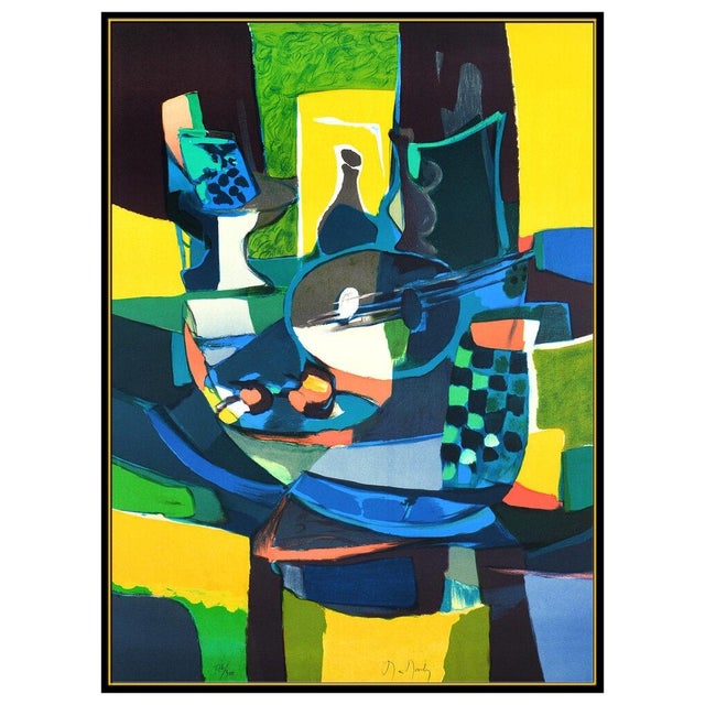 Cubism Mid 20th Century La Supier Blu, Marcel Mouly For Sale - Image 3 of 6