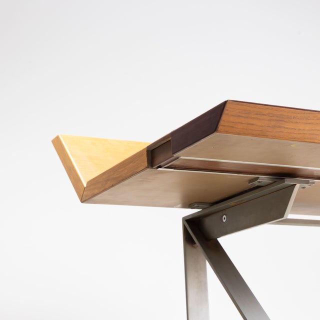 Brown Holli Desk in Wood by Giovanni Offredi for Saporiti Italia, Italy, 1970 For Sale - Image 8 of 15