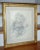 Wood Marion Greenwood Pencil Drawing in Carved Gilt Wood Frame For Sale - Image 7 of 7