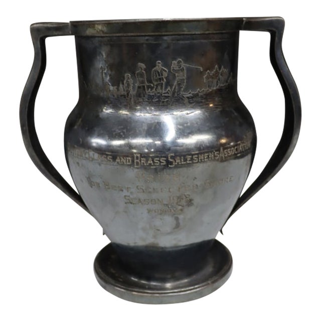 913 Rodgers Brothers Silver-Plated Golf Trophy Cup For Sale