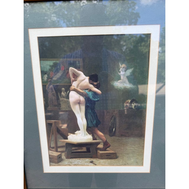 French 1990s Framed Reproduction of "Pygmalion and Galatea" by Late 19th Century French Artist Jean-Léon Gérôme For Sale - Image 3 of 4