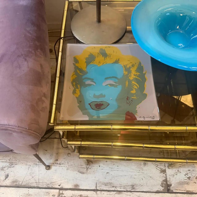 Andy Warhol 1990s Pop Art Marylin Monroe Glass Tray Signed by Andy Warhol for Rosenthal For Sale - Image 4 of 11