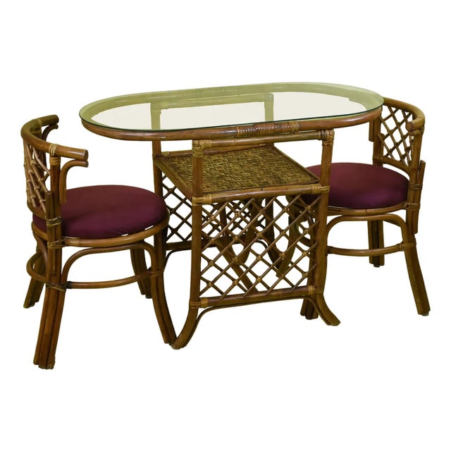 Vintage Rattan Honeymoon Set For Sale