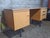 Brown Vintage Ministers Desk with Double Drawers, 1960s For Sale - Image 8 of 12