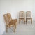 Italian Bamboo Chairs in the style of Albini, 1960s, Set of 4, in Worn conditions. Designed 1960 to 1969