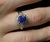 Modern Late 20th Century Fine 2.72ct Gia Ceylon Sapphire & 0.55ct Diamond Platinum Ring Size 6.75 For Sale - Image 3 of 18