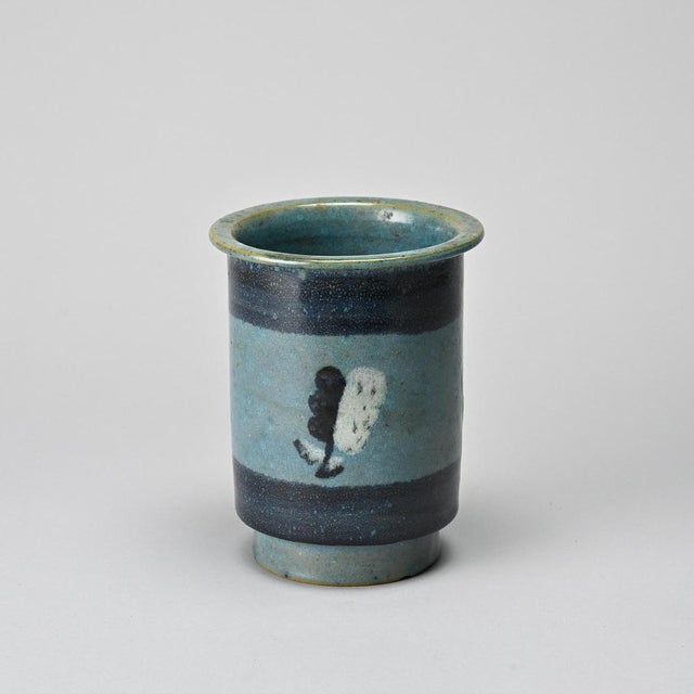 Small Glazed Ceramic Vessel by Menelika Pottery, 1950s For Sale - Image 13 of 13