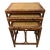 1950s Bamboo Nesting Tables - Set of 3 For Sale