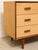 Champagne Mid 20th Century Birdseye Maple Lowboy Three-Drawer Dresser For Sale - Image 8 of 12