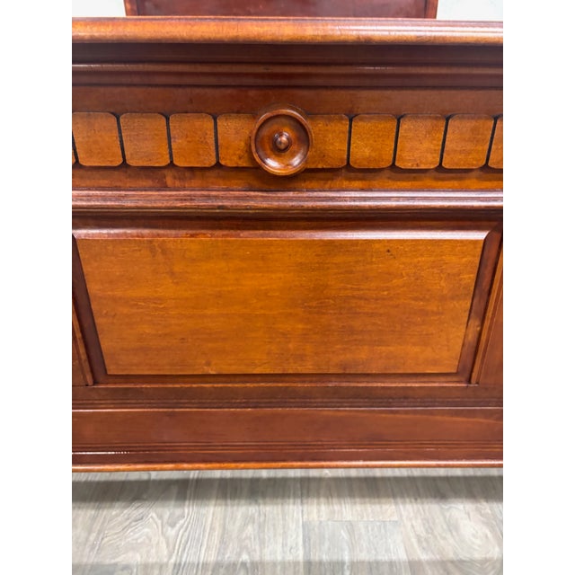 Brown Antique Full Size Late 19th Century Victorian Eastlake Monumental High Back Bed For Sale - Image 8 of 12