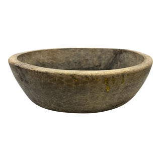 Vintage Wooden Parat Bowl - Small For Sale