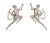 French Art Deco Dancing Ladies Wall Sconces - A Pair For Sale