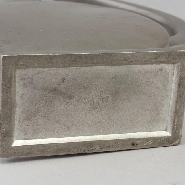 1930s Art Deco Pewter Jug Vase from GAB, 1930s For Sale - Image 5 of 7