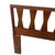This mid-century headboard stands out for its row of sculptural, hourglass-shaped spindles spanning the top rail — a...