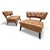 William " Billy " Haines Mid 20th Century Billy Haines Style Slipper Chairs Newly Reupholstered in Leather - Set of 2 For Sale - Image 4 of 9