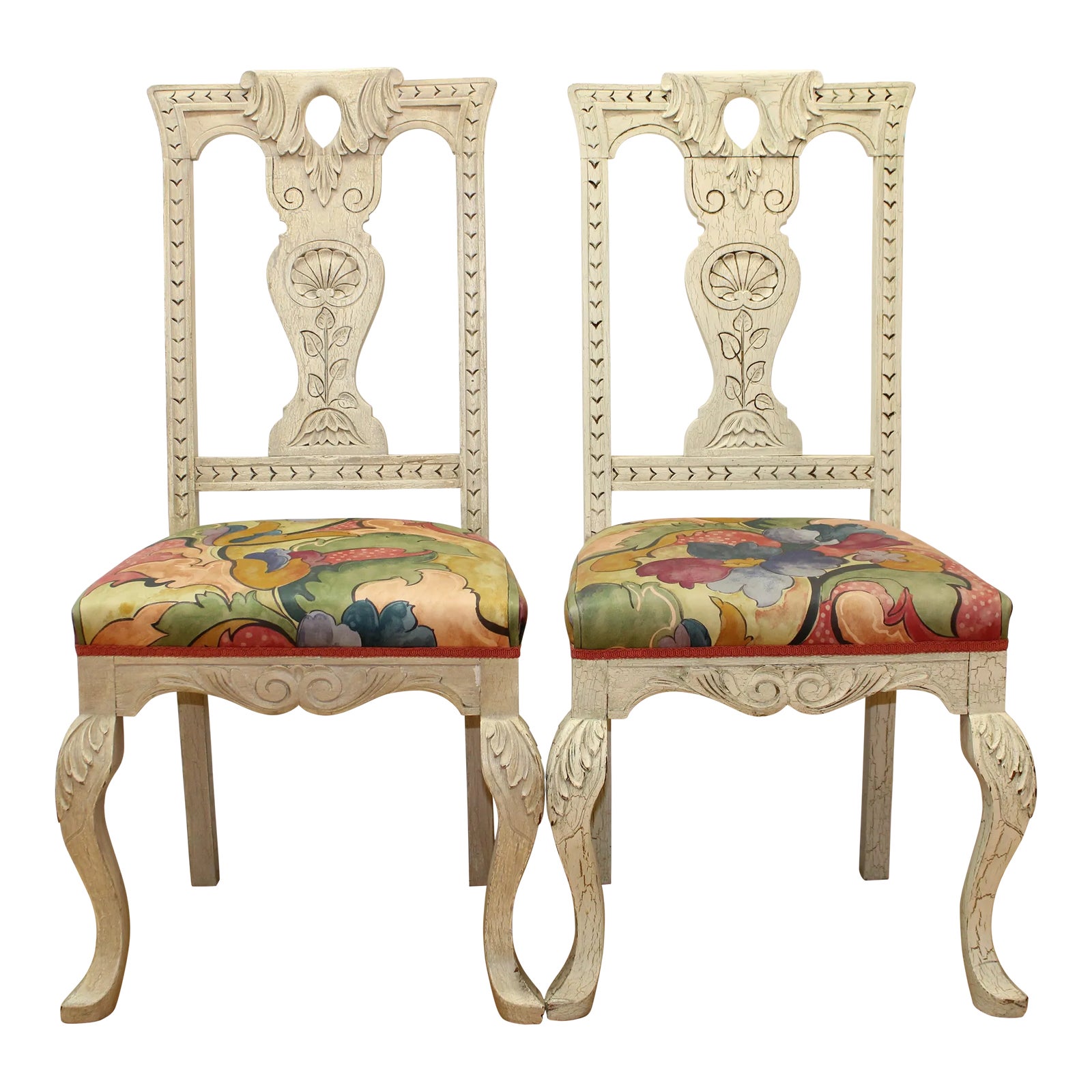 Pair of Classic Side Chairs | Chairish