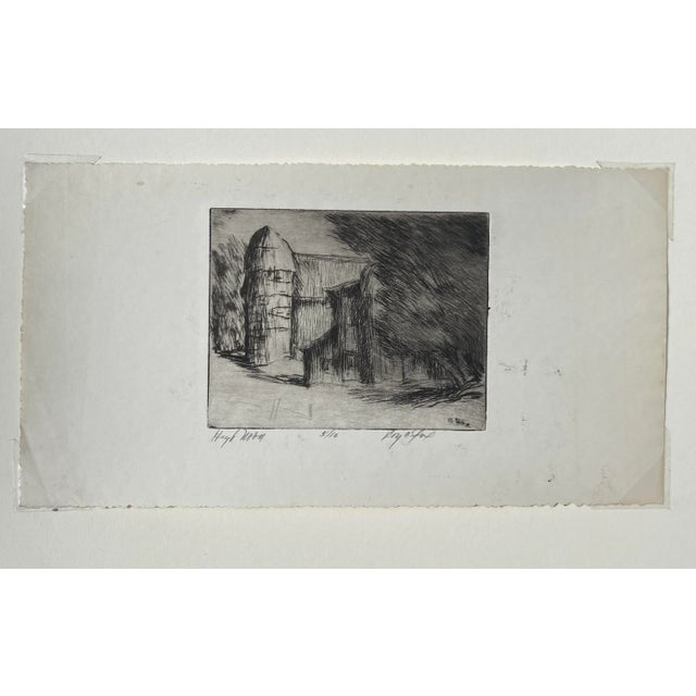 Roy Charles Fox (1908-1993) "High Noon," etching on paper, pencil signed, titled and numbered 5 of 10.