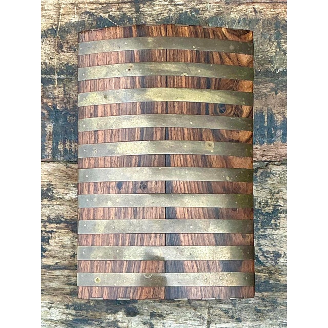 Brass Vintage Brass Band Box For Sale - Image 8 of 12