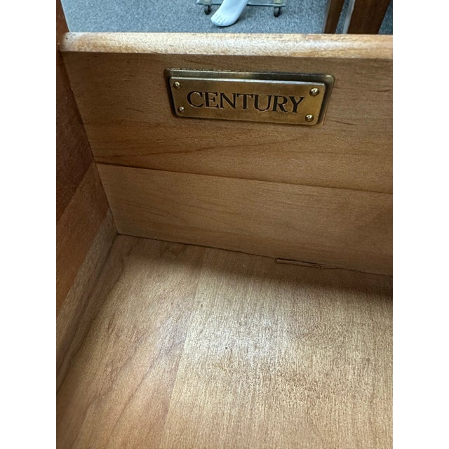 2000 - 2009 Century Furniture Mahogany 2 Drawer Bombe Chests For Sale - Image 5 of 9