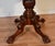 19th Antique American Empire Solid Mahogany Lion Feet Center Accent Table For Sale - Image 11 of 15