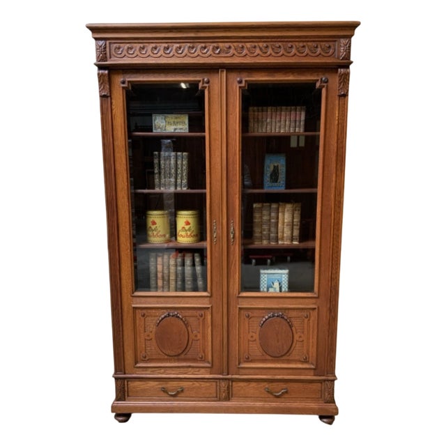 Antique Art Nouveau Display Cabinet, 1910 For Sale