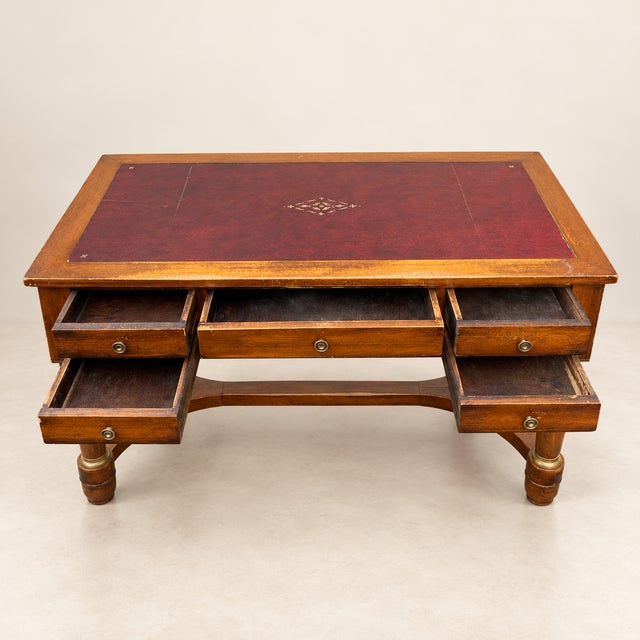 19th Century 19th Century French Empire Style Mahogany Desk For Sale - Image 5 of 9