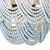 Ombre Wood Bead Flush Mount, Blues For Sale - Image 4 of 7