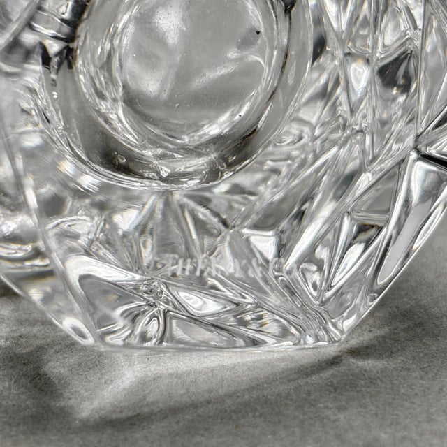 Vintage Tiffany & Co. Rock Cut Clear Crystal Bud Vase For Sale - Image 10 of 10