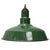 Vintage Industrial American Green Enamel Pendant Light For Sale - Image 6 of 6