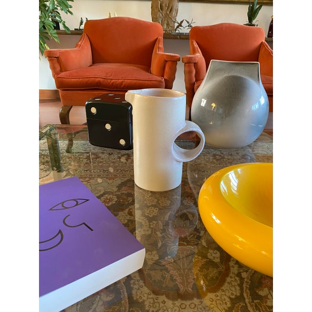 Modern Italian White Ceramic Vase, 1980s For Sale - Image 6 of 18