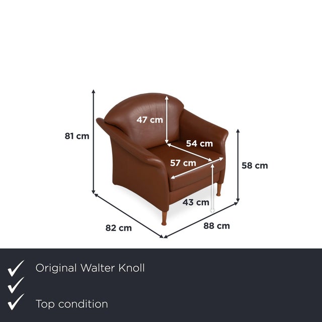 with this Walter Knoll armchair, you bring a timeless masterpiece of German upholstery craftsmanship into your home. In...