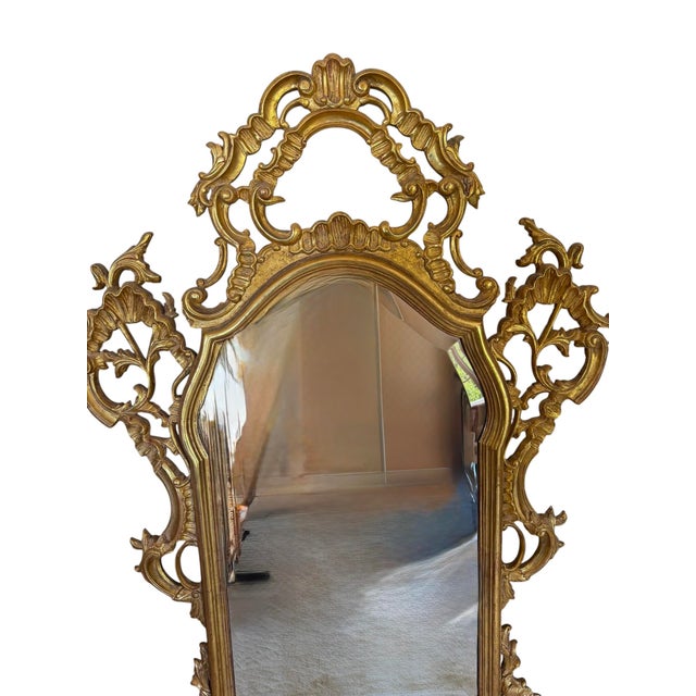 18th C Style Hendrix Allardyce French Rococo Giltwood Mirror.