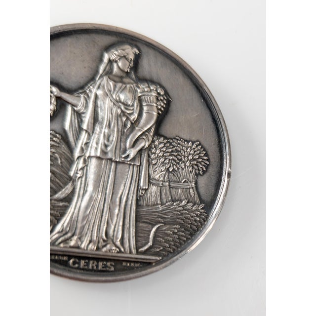 Mid 19th Century 19th Century American Coin Silver New York Agricultural Society Medal For Sale - Image 5 of 15
