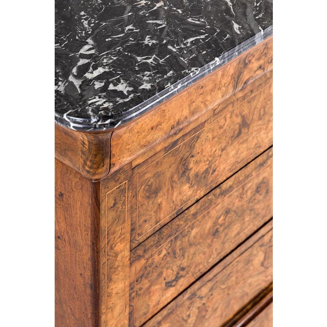 Louis Philippe I Walnut Commode For Sale - Image 9 of 13